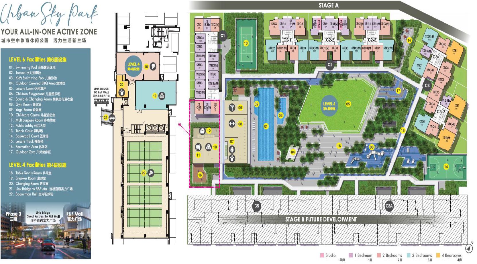 Phase 3 site plan and facilities layout